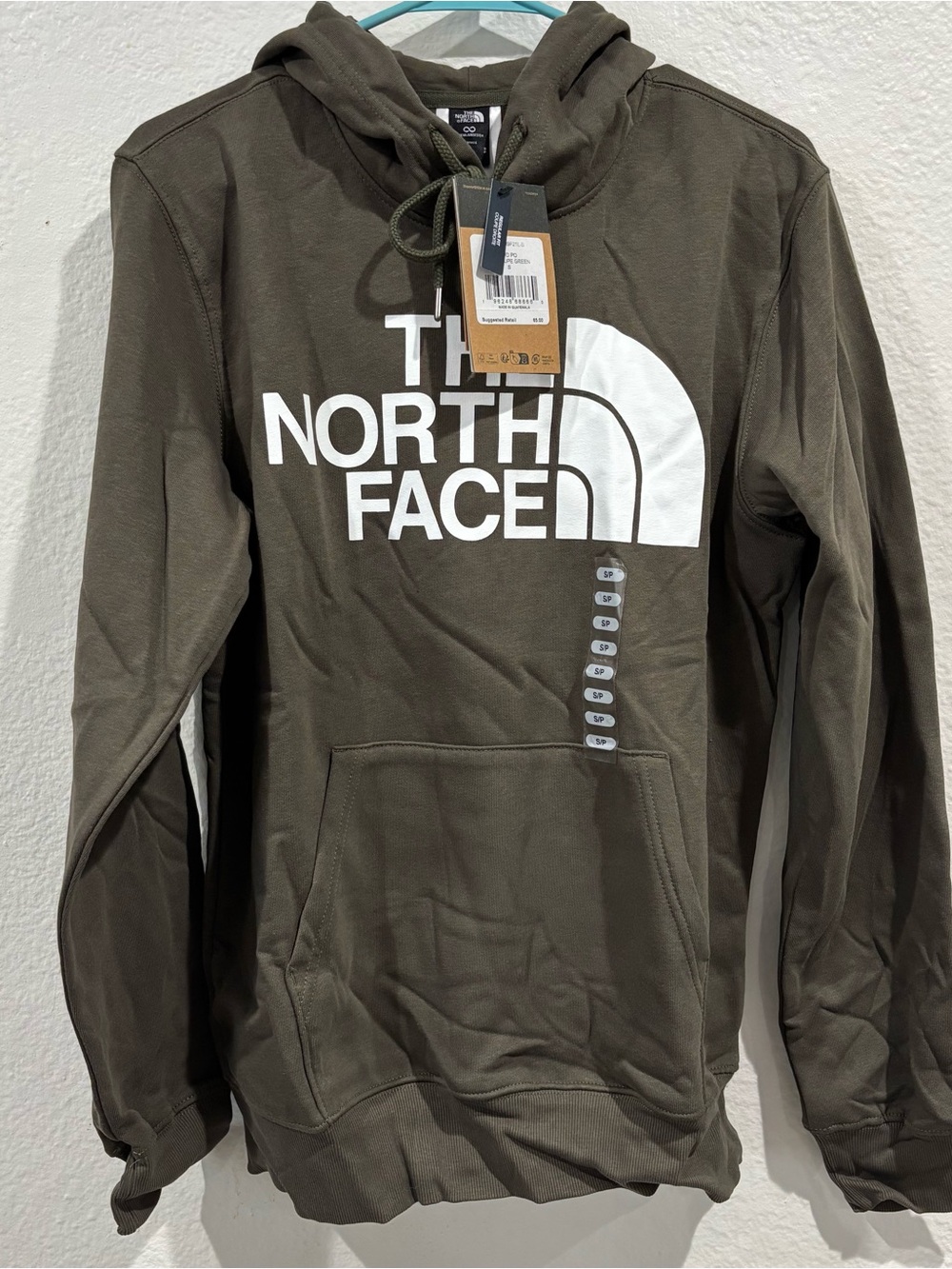 The North Face Women’s Olive Green Logo Hoodie Pulled size S